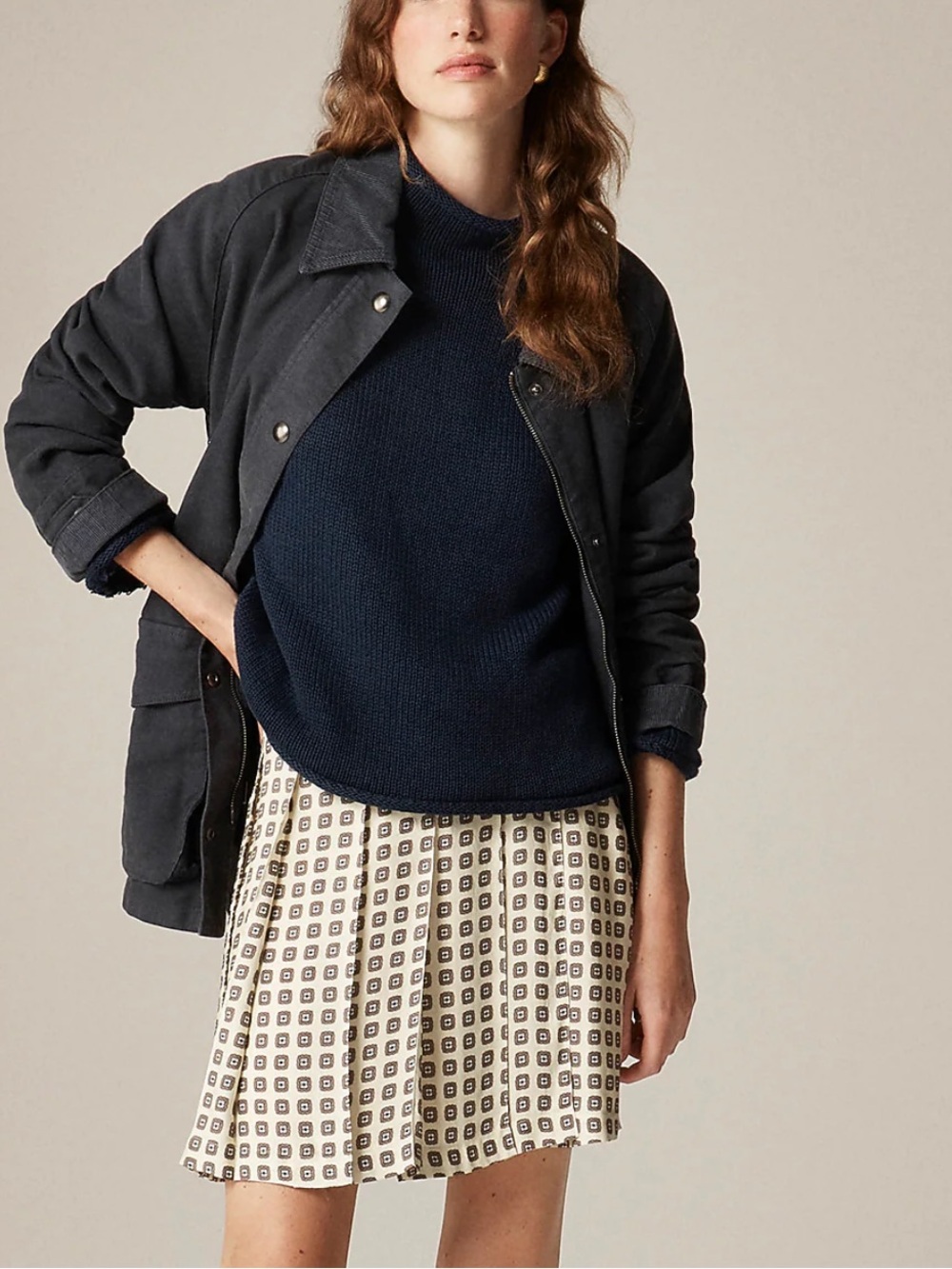 J. Crew 1988 Rollneck Sweater in Navy